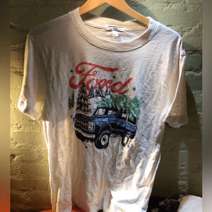 NEW ! Suburban Riot Ford Graphic White T-Shirt